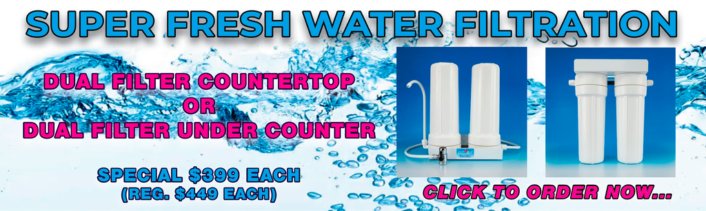 Double GN Ultra-Ceramic Water Filter, CounterTop OR UnderCounter