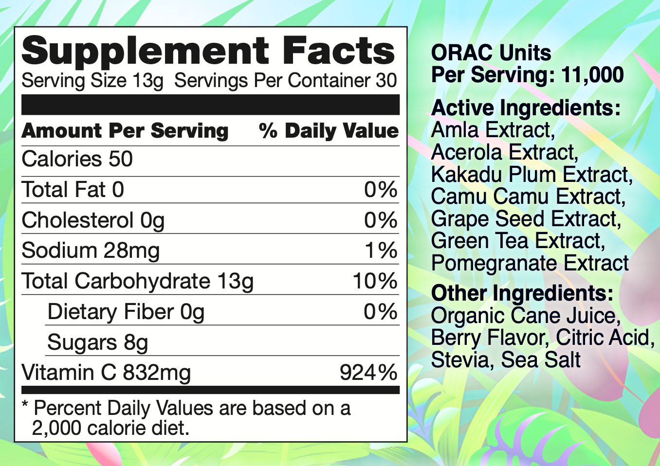 Suprema C Natural Back In Stock Special: Suprema C Natural 390 grams with FREE Self-Empowerment DVD!