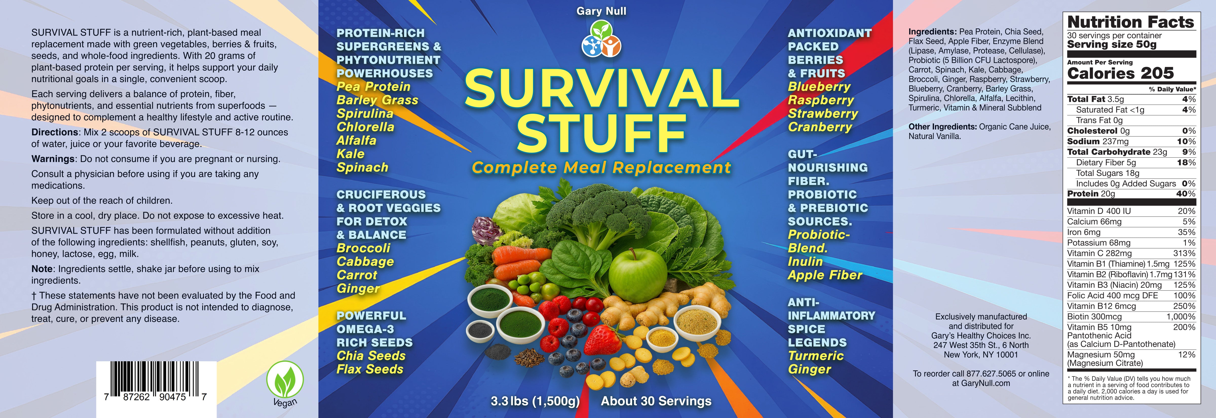 Survival Stuff, 1,500 grams