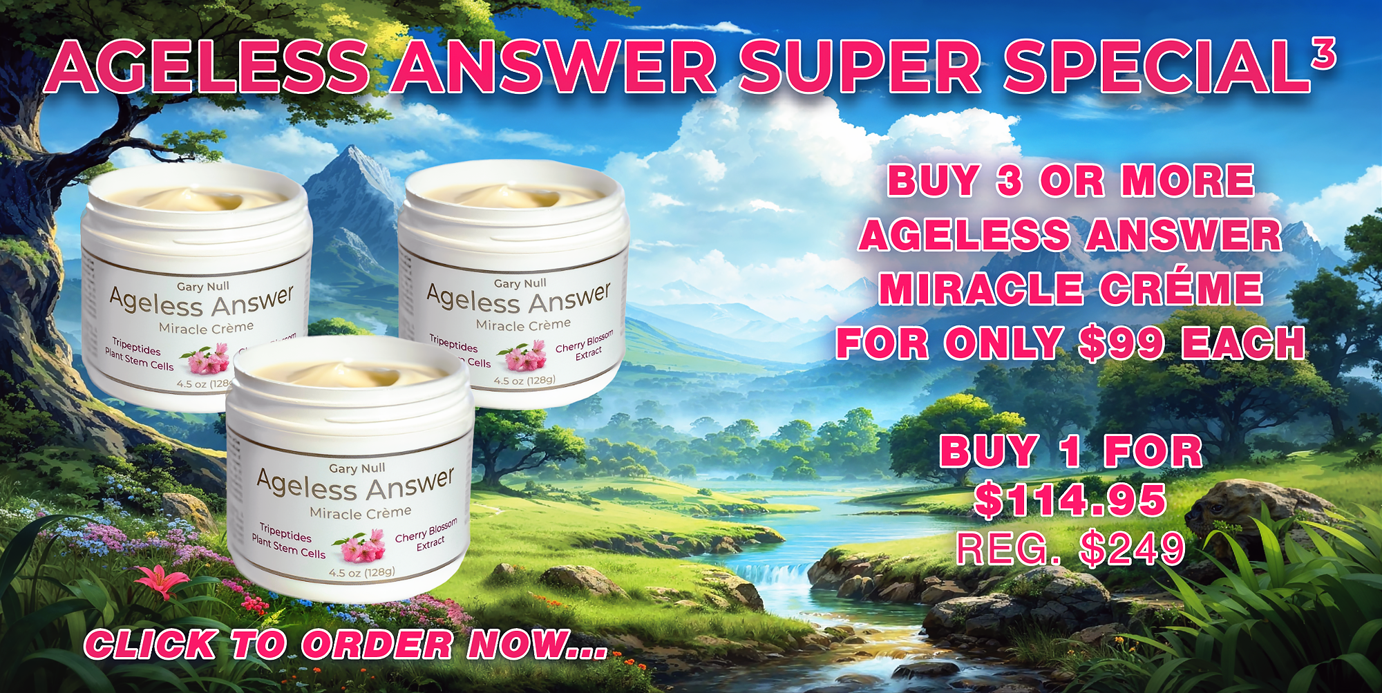 Gary Null Ageless Answer Miracle Crème, 4.5oz (128g)