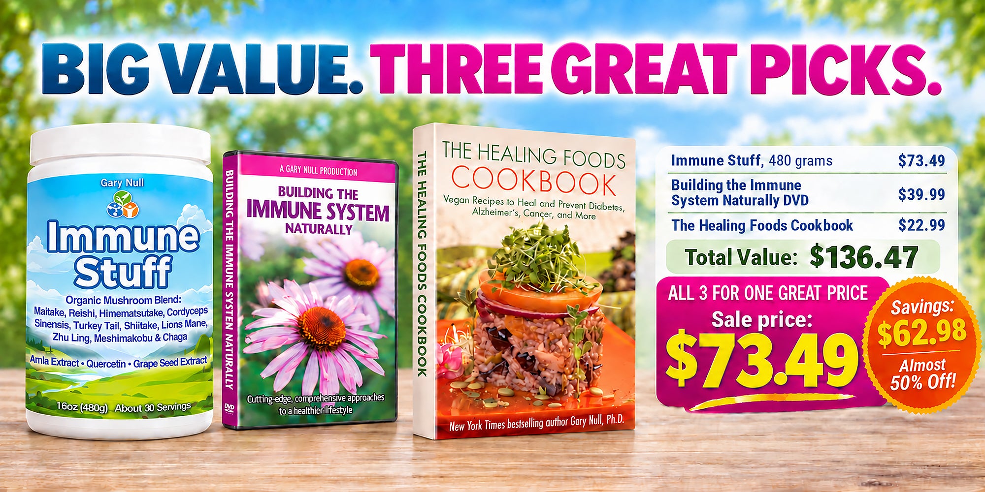 Immune Fall Special: Immune Stuff, 500 grams with FREE DVD and Cookbook