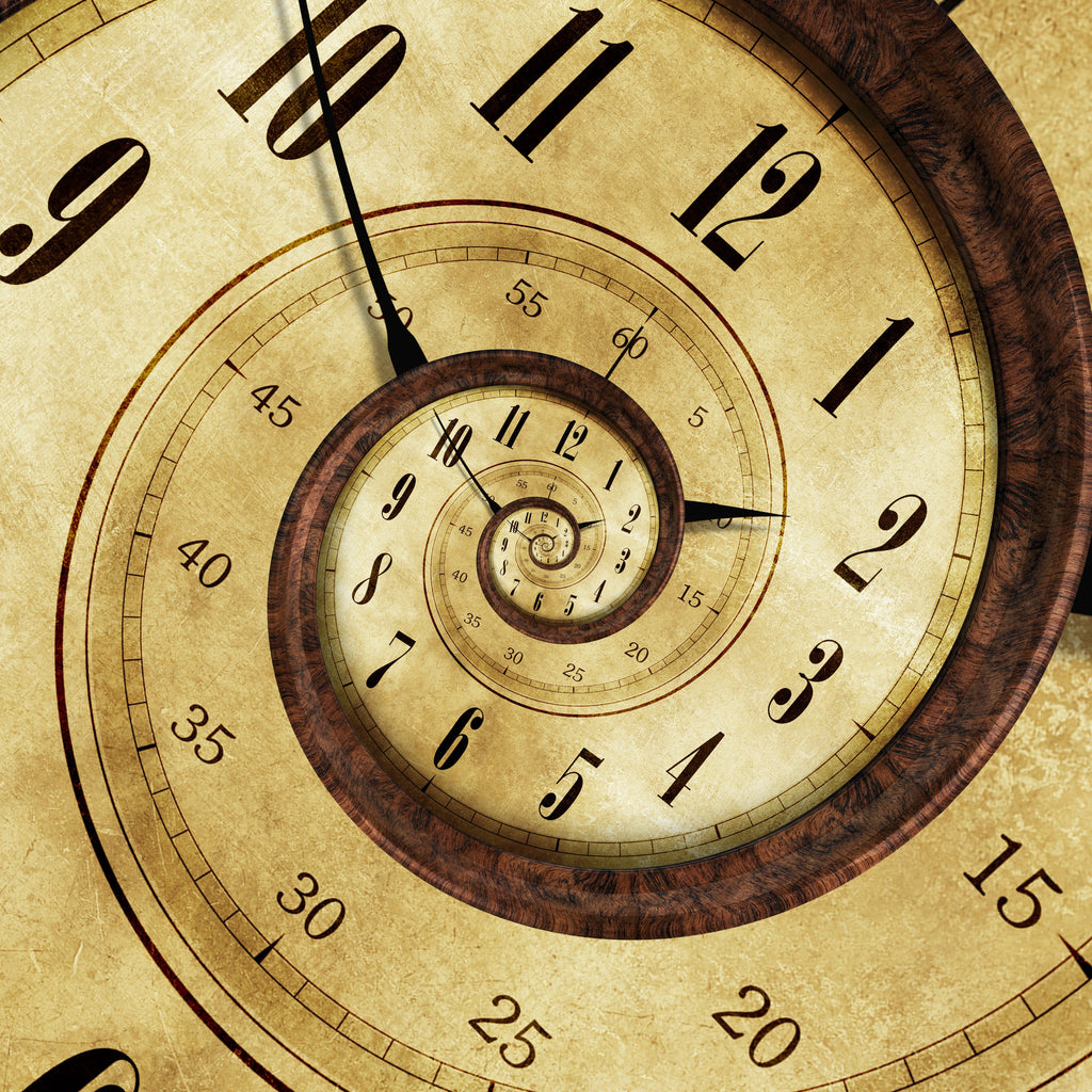  a spiral clock