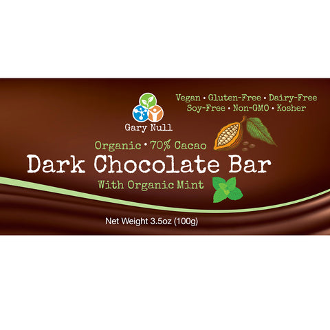 Dark Chocolate Bar Nutrition Label