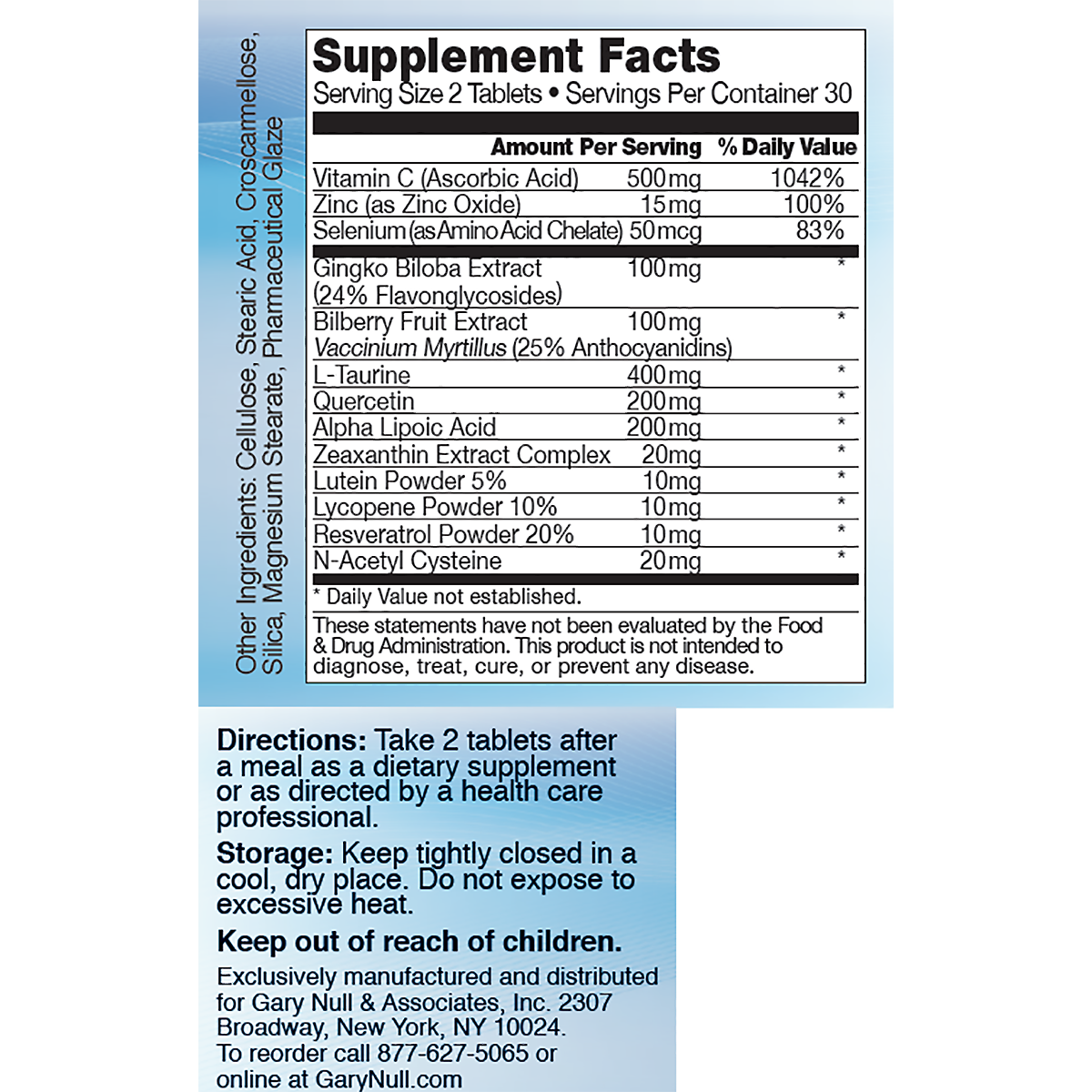 Eye Care, 60 tablets